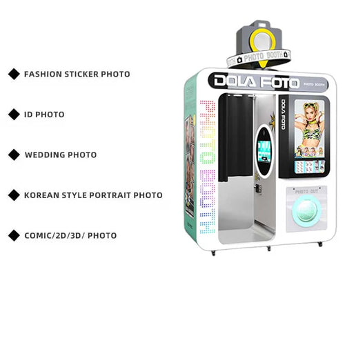 Customize Photo Booth Printer Software Logo Shell Remote PhotoBooth High Technology Supplier Vending Machine